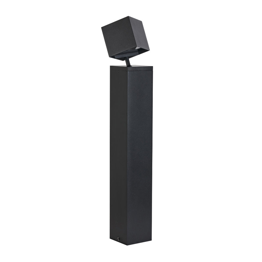 Tall pathway outdoor light displayed against neutral background showing professional construction quality