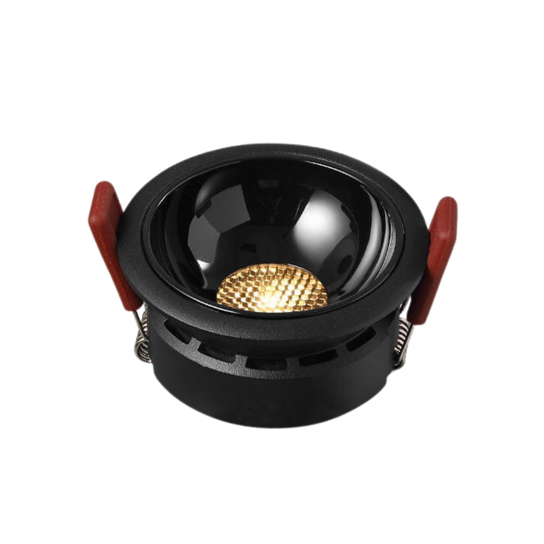 Professional black ceiling round led lights with deep housing and high-performance LED spotlight