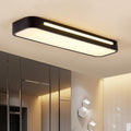 19 in. W 1 - Light Long Oval LED Flush Mount Minimalist Rectangular Ceiling Light