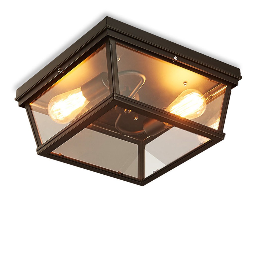 Retro Industrial Style Creative Double - head Porch Balcony Corridor LED Ceiling Lamp