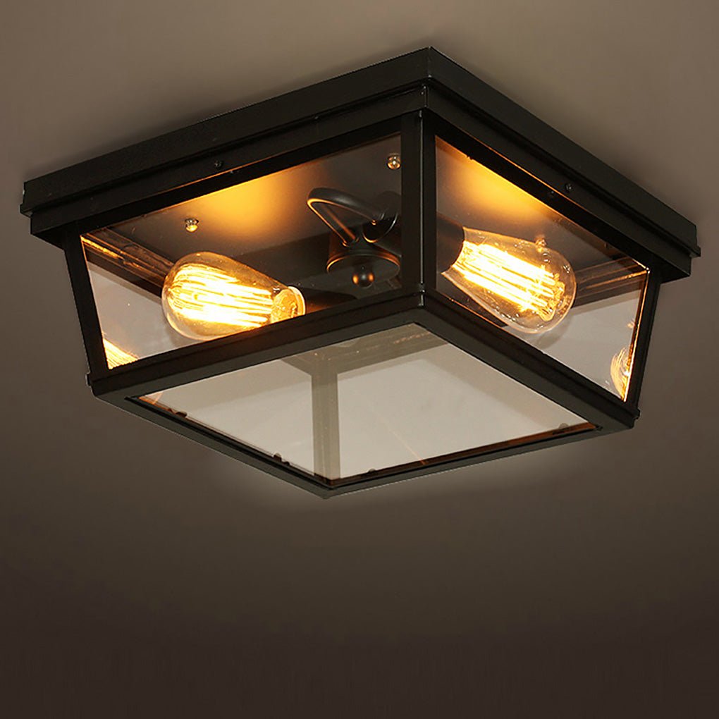 Retro Industrial Style Creative Double - head Porch Balcony Corridor LED Ceiling Lamp