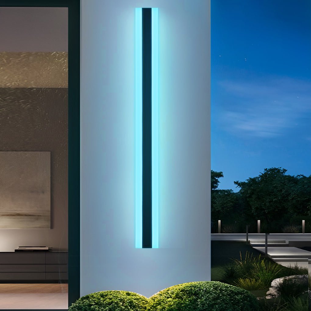 Add dynamic color to your walls with RGB wall light modern linear waterproof LED metal light, energy-efficient and versatile.