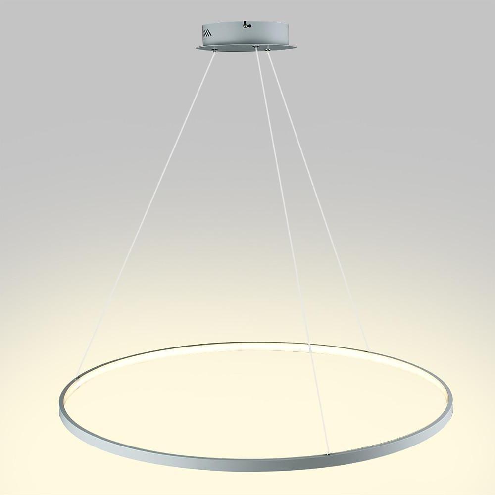 Ring chandelier LED shown floating in a neutral setting, illustrating its balanced circular shape and uniform light distribution.