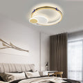 Ring Round Three Step Dimming Creative Modern LED Ceiling Light Fixture