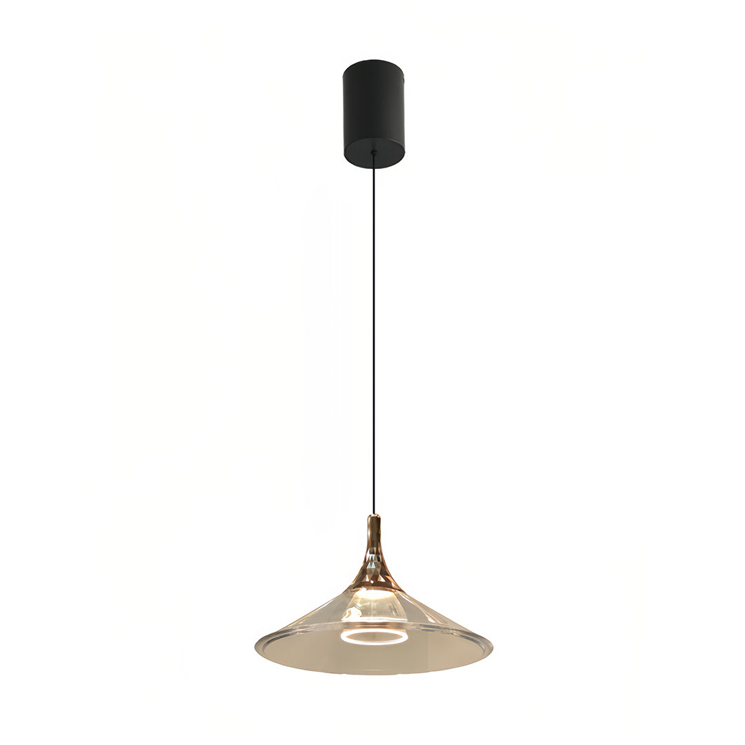 Rise and fall pendant lights with aluminum and acrylic design offer adjustable height and sleek modern illumination for any interior space.