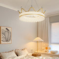 Romantic Crowns Luxury Three Step Dimming Modern Hanging Ceiling Lights