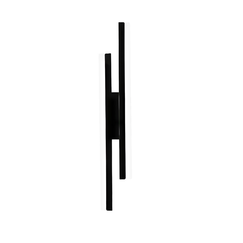 Elegant and minimalist side vanity light for bathroom, with a brushed finish and integrated LED technology for soft, even lighting.
