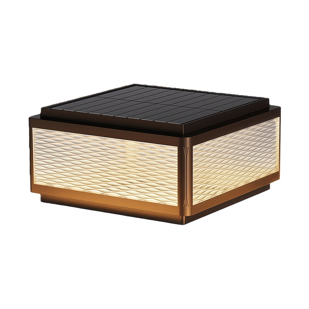 Enhance your landscape with waterproof outdoor pillar top lights, designed with a minimalist post light to provide sleek and reliable outdoor illumination.