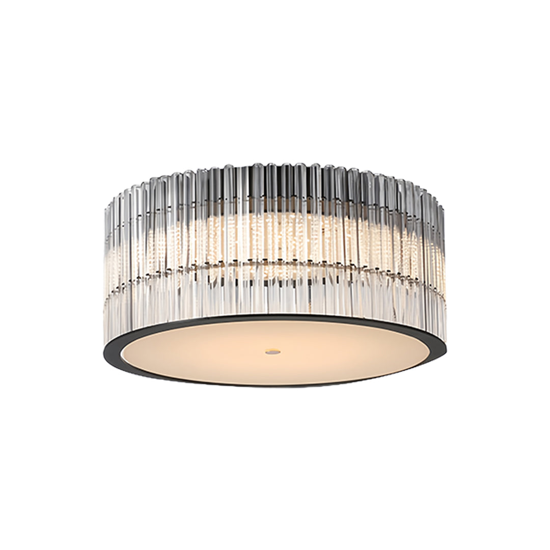 Small sized crystal flush mount ceiling lights with a diameter of 135 inches perfect for compact spaces.