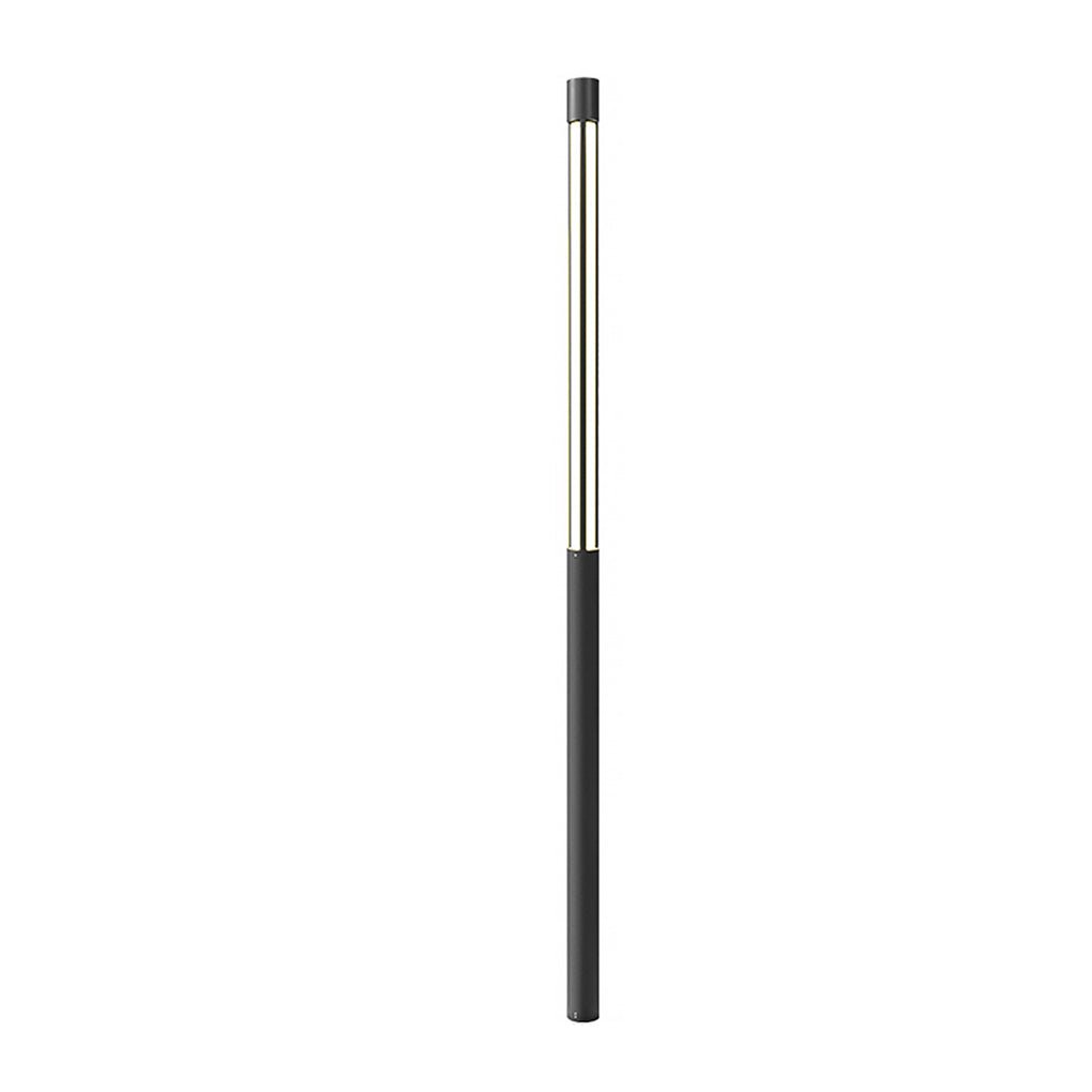 Residential bollard lights LED black outdoor landscape light adds modern aesthetic appeal while enhancing visibility and safety.