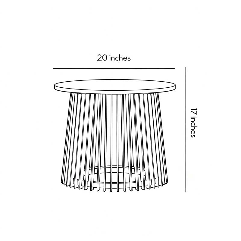 Technical diagram showing dimensions and structure of solar coffee table models.