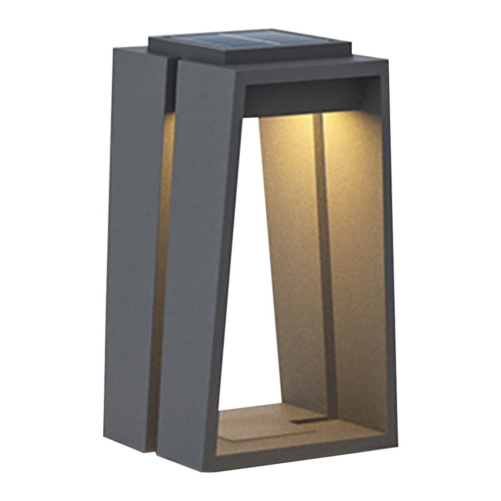 Minimalist Trapezoid Solar Light Waterproof LED Outdoor Illumination