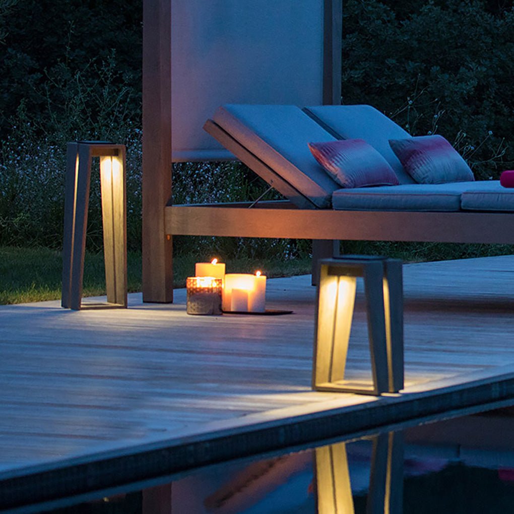 Minimalist Trapezoid Solar Light Waterproof LED Outdoor Illumination