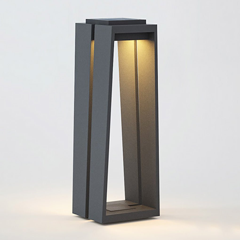 Minimalist Trapezoid Solar Light Waterproof LED Outdoor Illumination