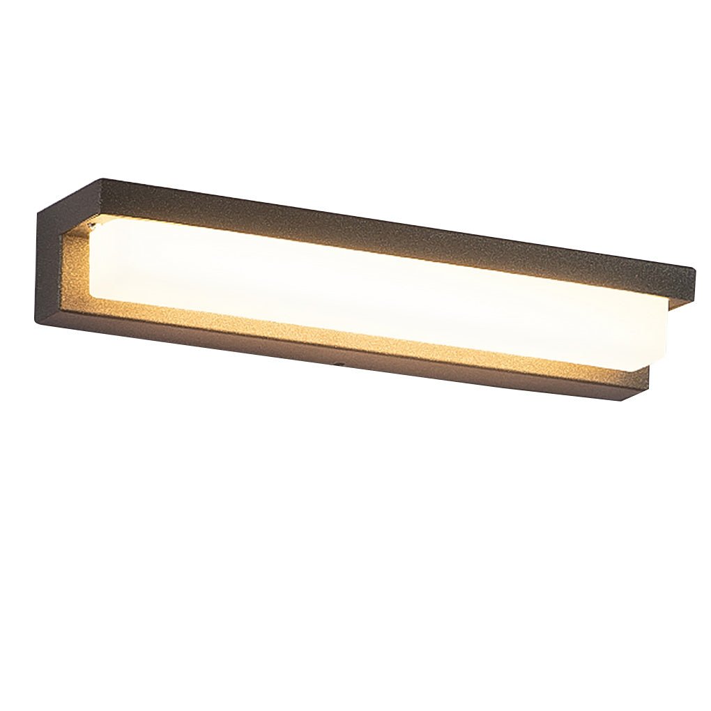 Contemporary Stainless Steel Linear LED Strip Outdoor Wall Light �C Modern, Weatherproof for Garden Villa