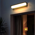 Contemporary Stainless Steel Linear LED Strip Outdoor Wall Light �C Modern, Weatherproof for Garden Villa