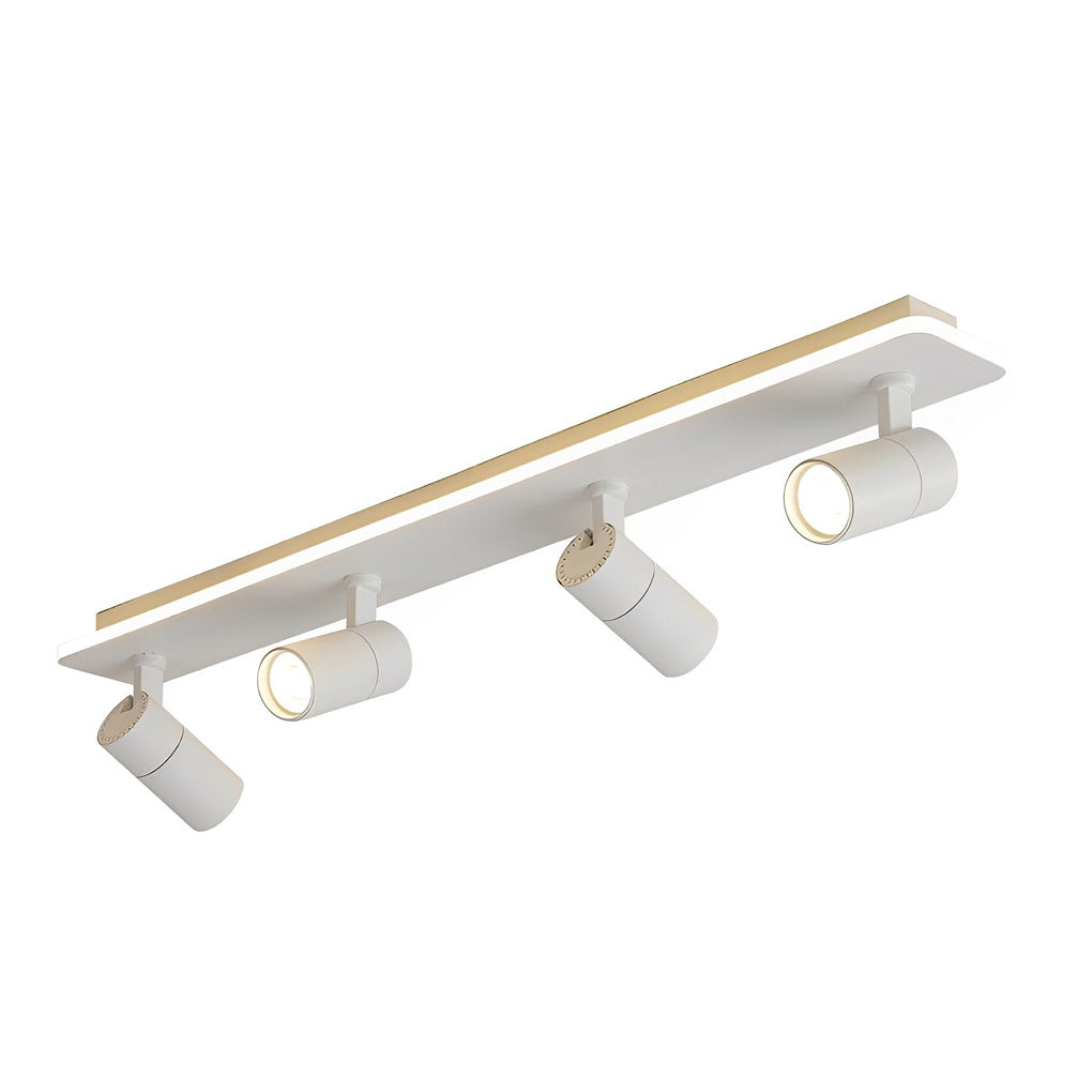Spotlight Fixture combining linear LED strip and multiple spot heads, ideal for modern living and dining rooms.