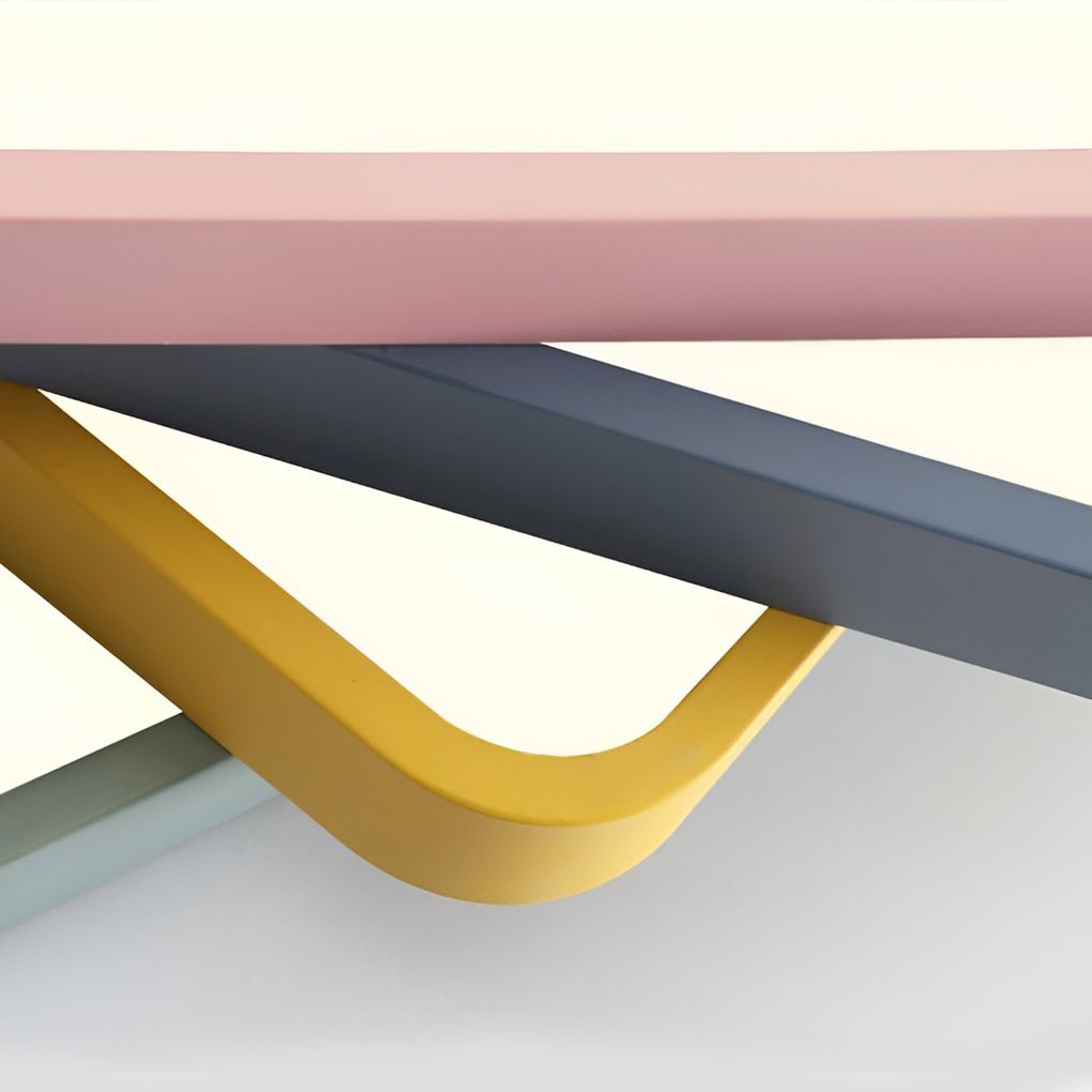 Multi color square ceiling light frame design options displayed together.