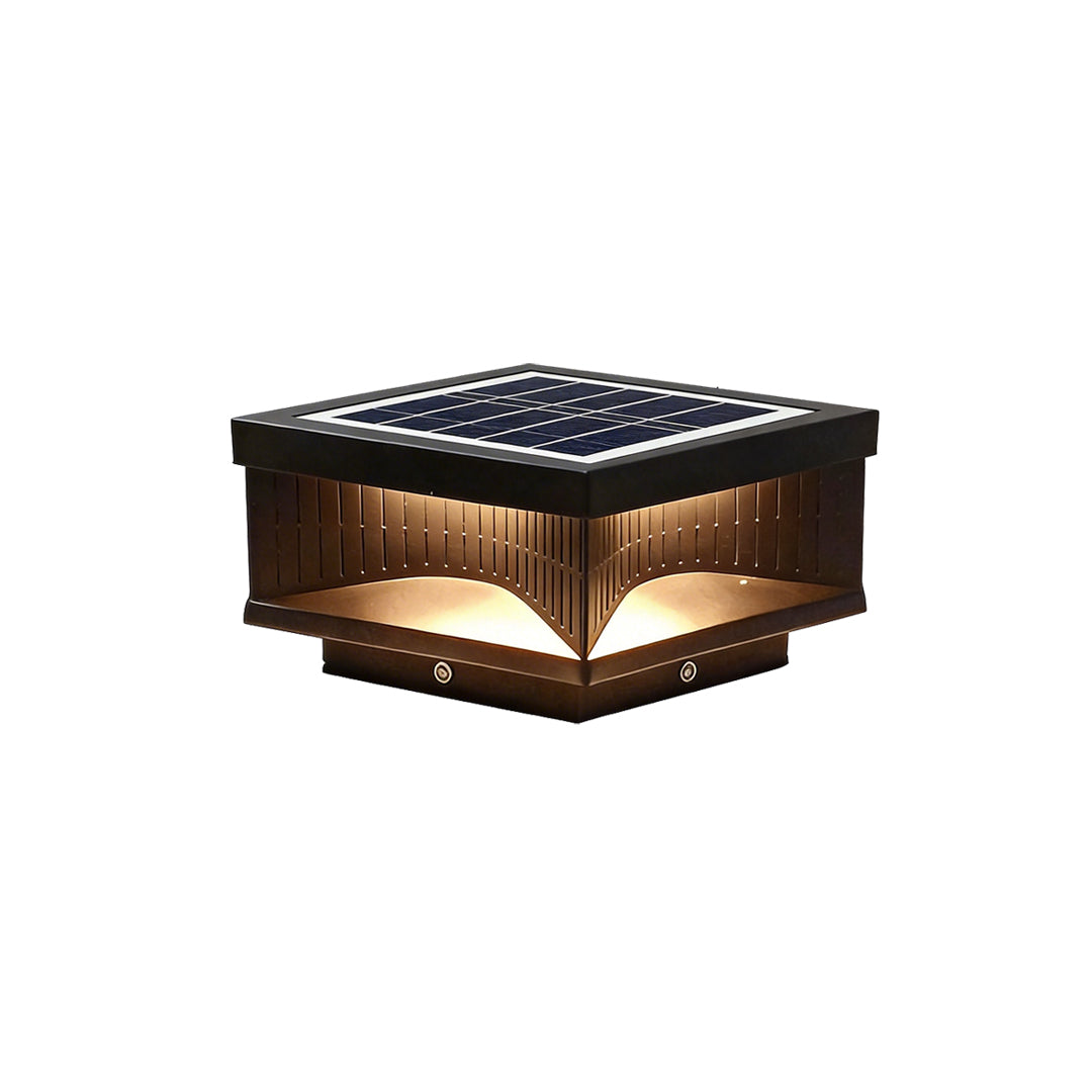 Illuminate terraces and outdoor areas with square outdoor pillar lights stripe decorative LED light, stylish and durable for any exterior.