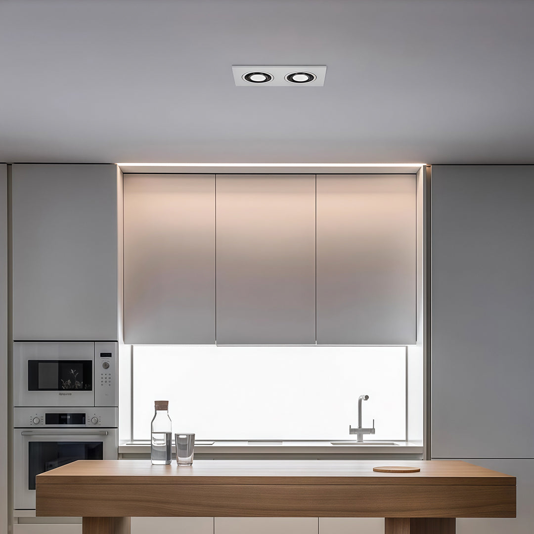 Upgrade your interior with square recessed downlight LED, featuring durable aluminum housing and eye protection for optimal lighting and comfort.