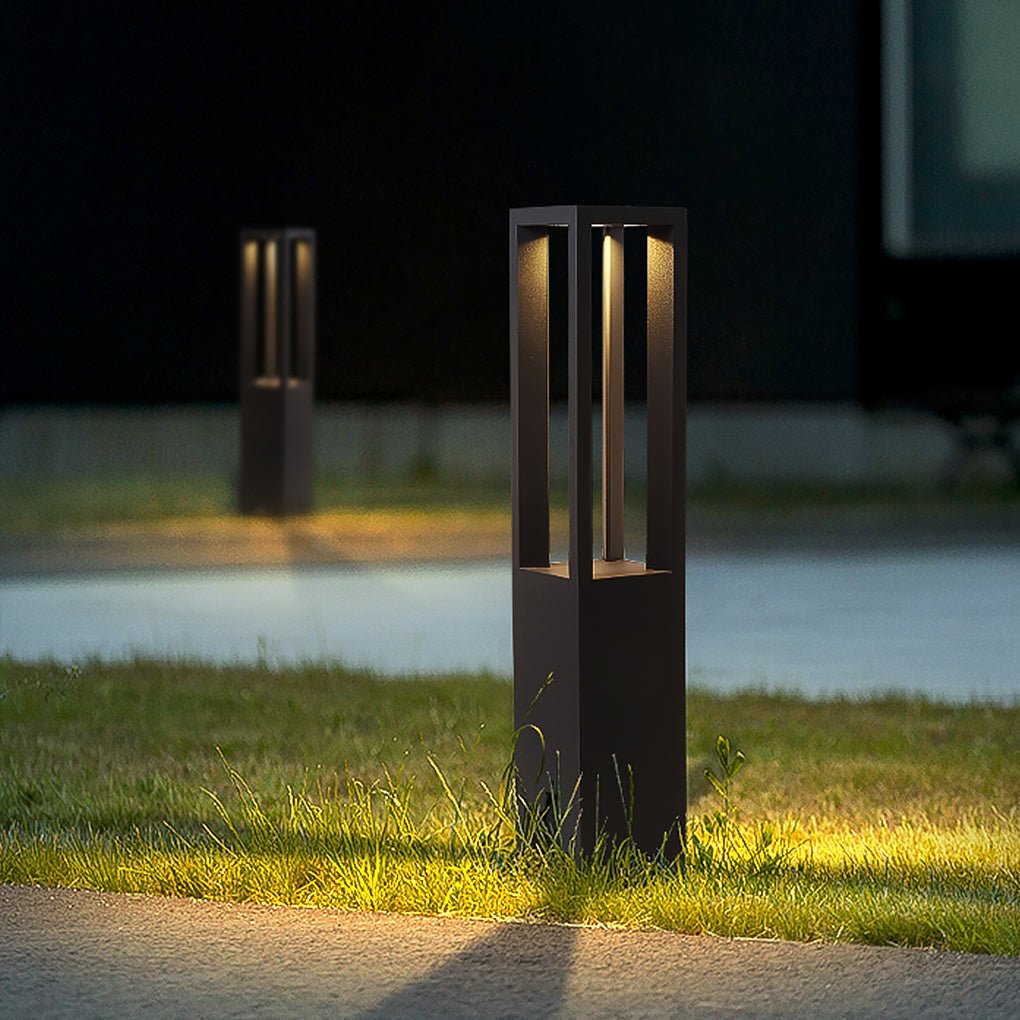 Square Stainless Steel LED Outdoor Landscape Lawn Light