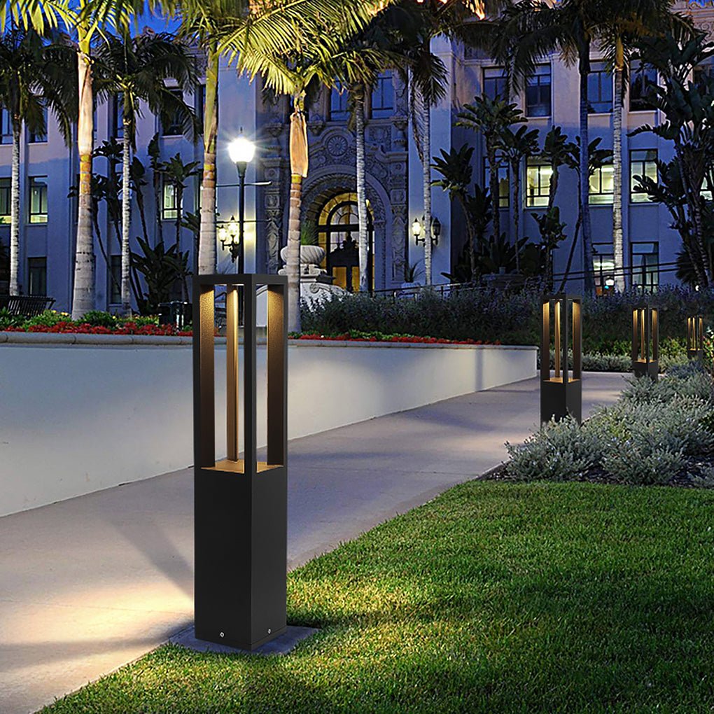 Square Stainless Steel LED Outdoor Landscape Lawn Light