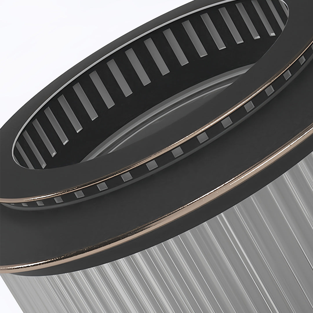 Stainless steel pillar lights with ribbed diffuser offer weather-resistant construction and elegant ambient light for exteriors.