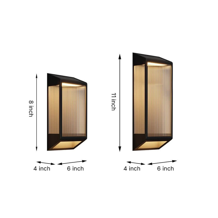 Stylish Vertical Ripped Acrylic LED Wall Lamp Waterproof & Modern Wall Lighting