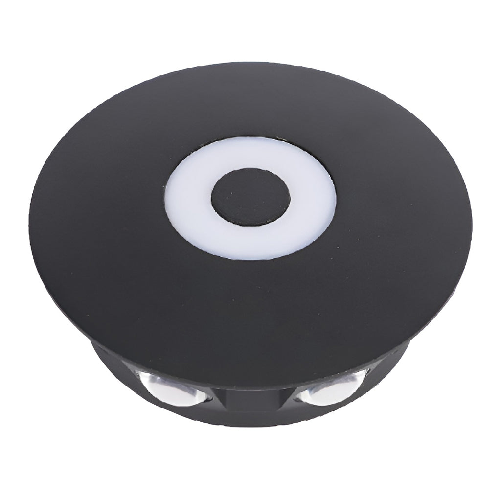 Sunflower LED wall light dimensions, side view with height and width details.