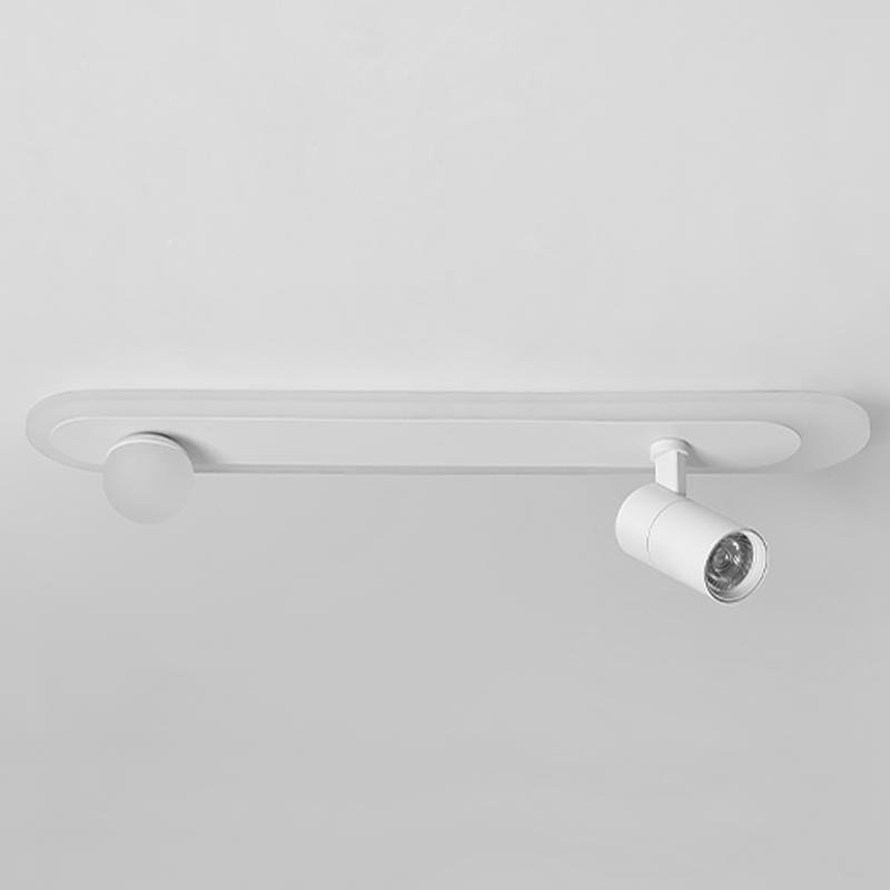 Surface mounted spotlights product view with adjustable spotlight head.