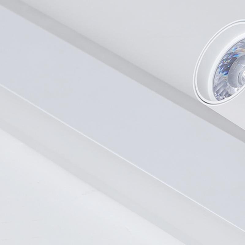 Surface mounted spotlights close-up showing integrated spotlight structure.