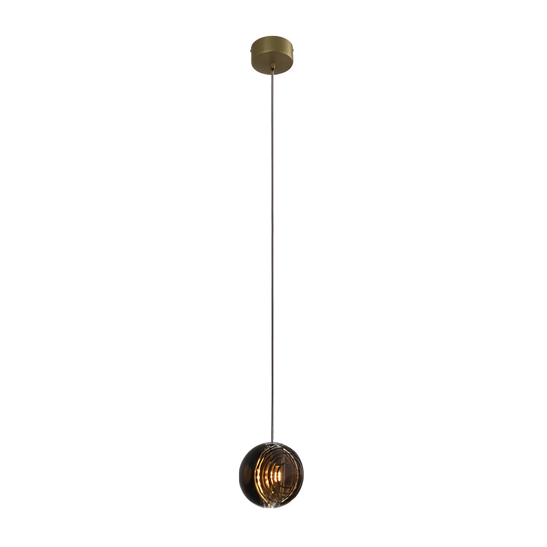 Technical diagram of metal pendant lights with dimensions, showcasing their structure and design details.