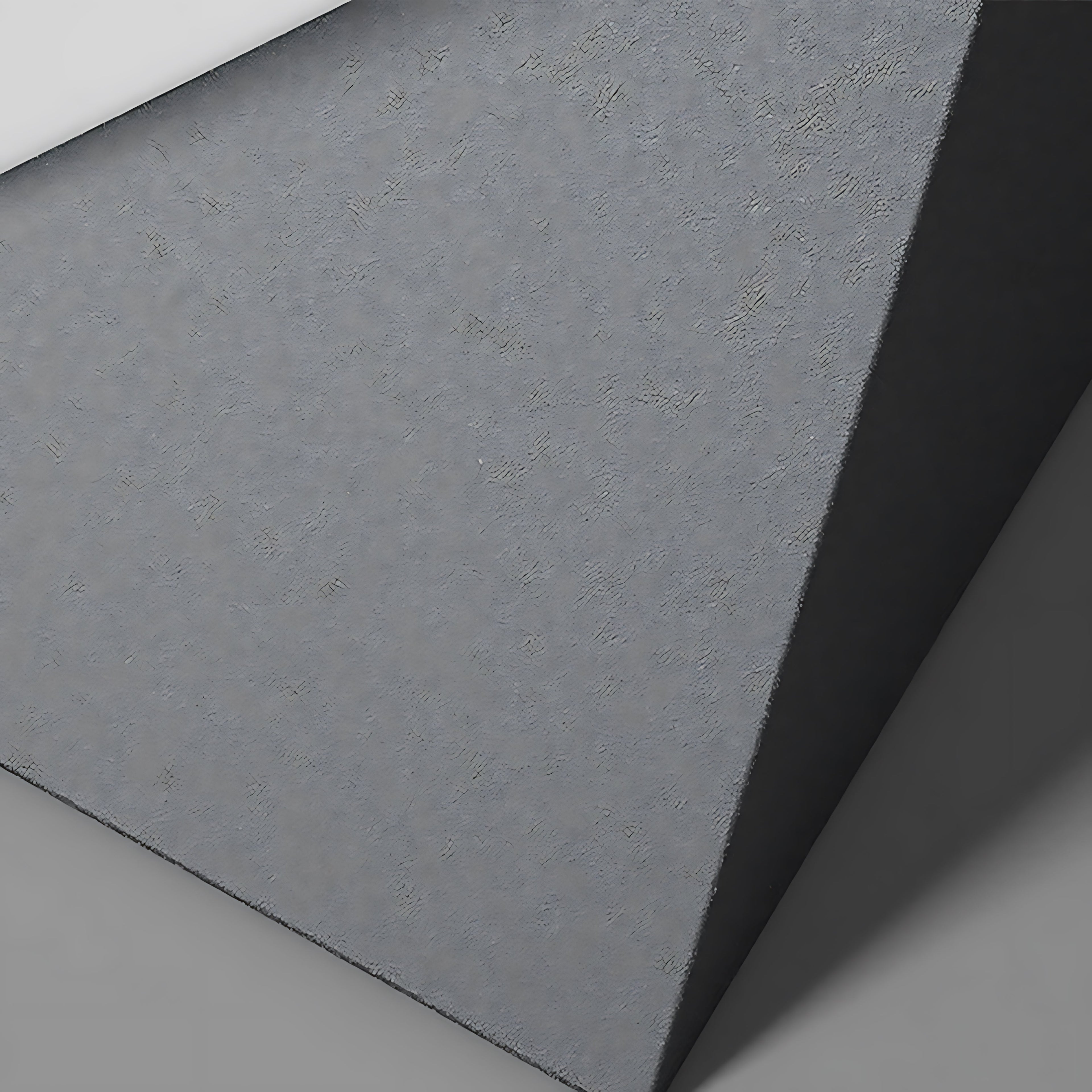 Textured concrete rechargeable table lamp with special triangular pillar shape and modern finish