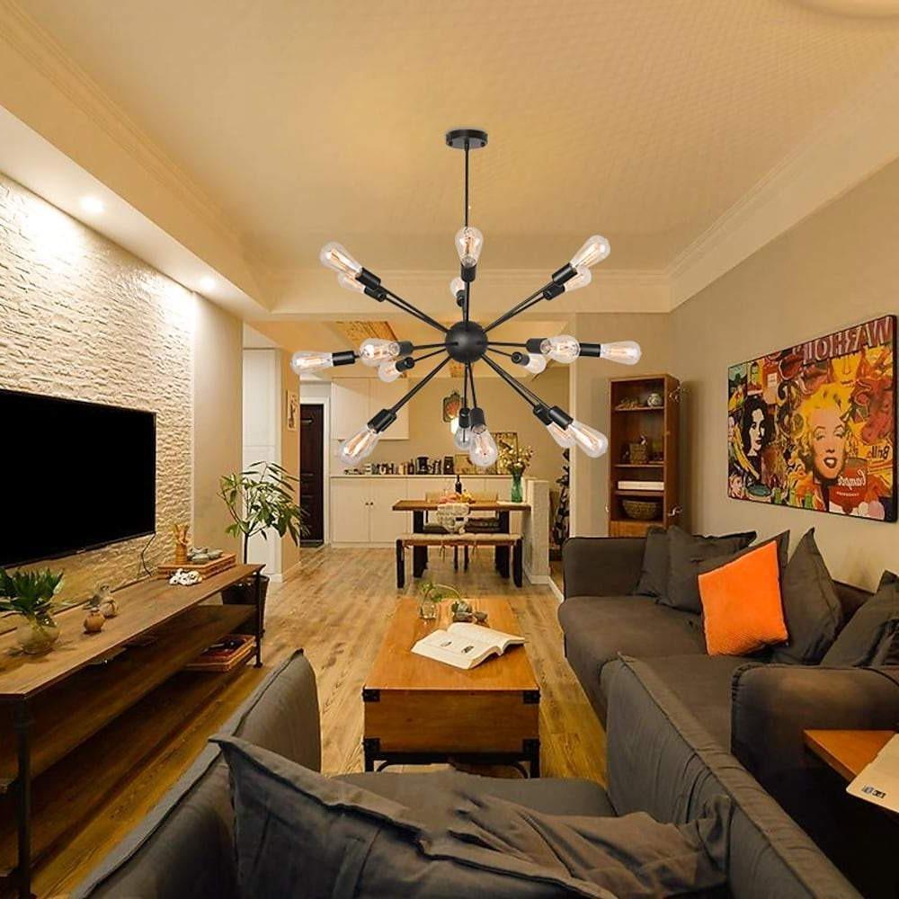 Cluster Sputnik Chandelier Mid - Century Chandeliers for Living Room