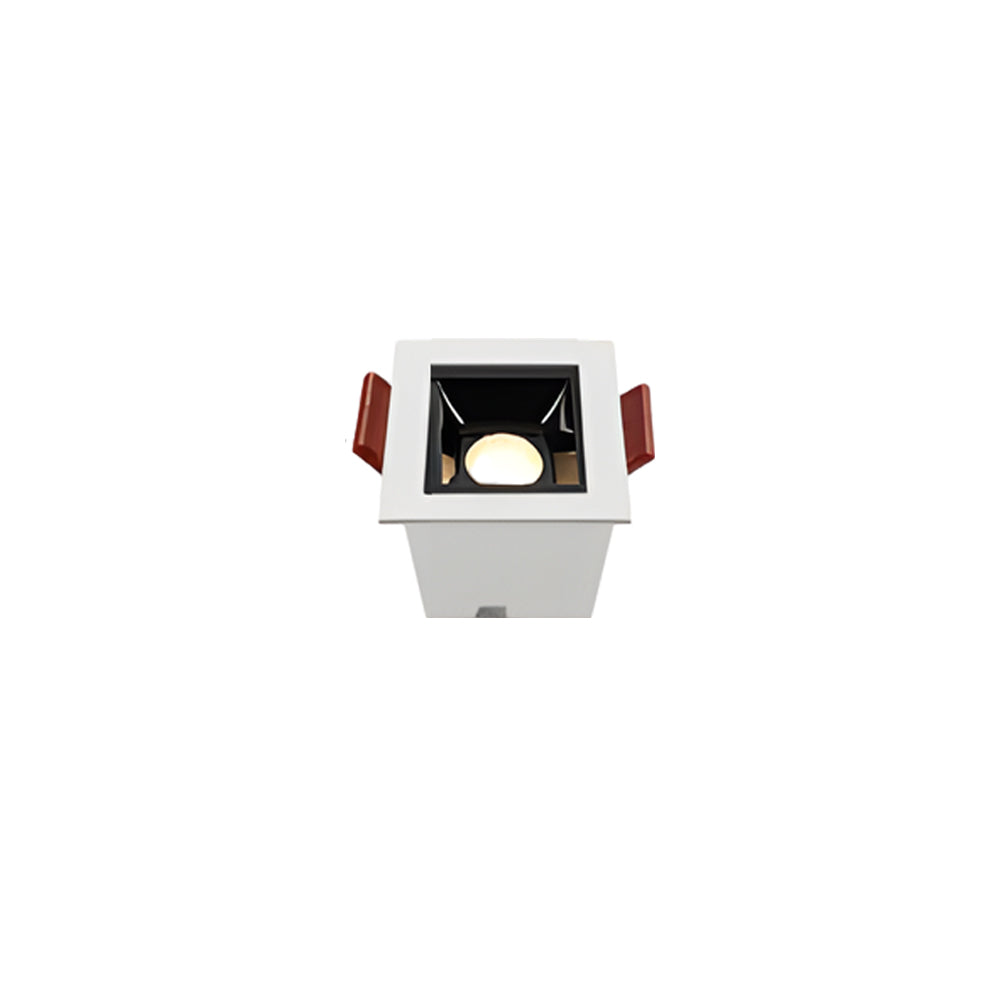 Triple-head recessed ceiling spot light designed for directional lighting.