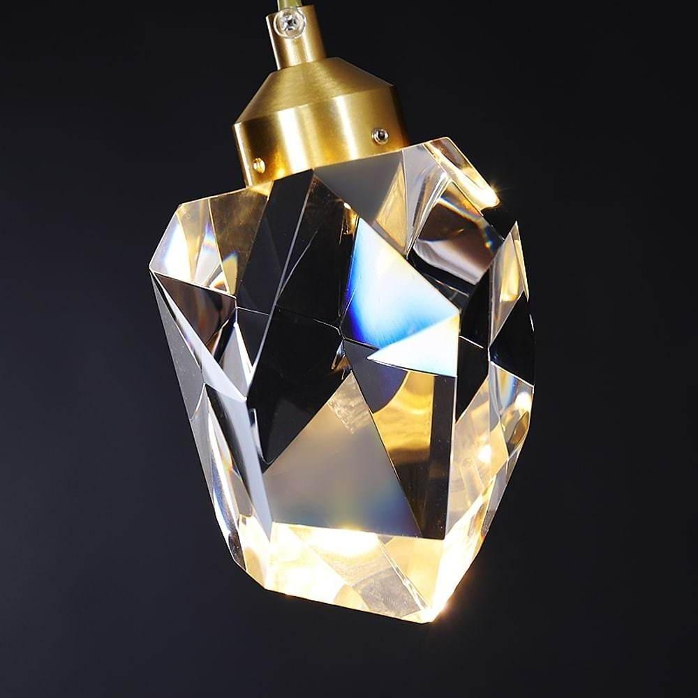 6 - light Electroplated Crystal LED Nordic Chandeliers Hanging Ceiling Lights