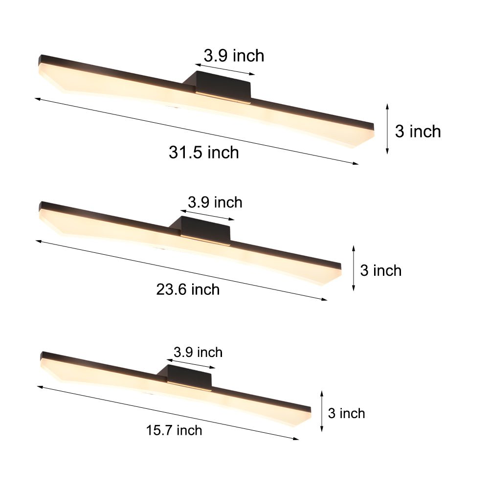 Ultra - Sleek Curved Linear LED Vanity Light for Modern Bathrooms