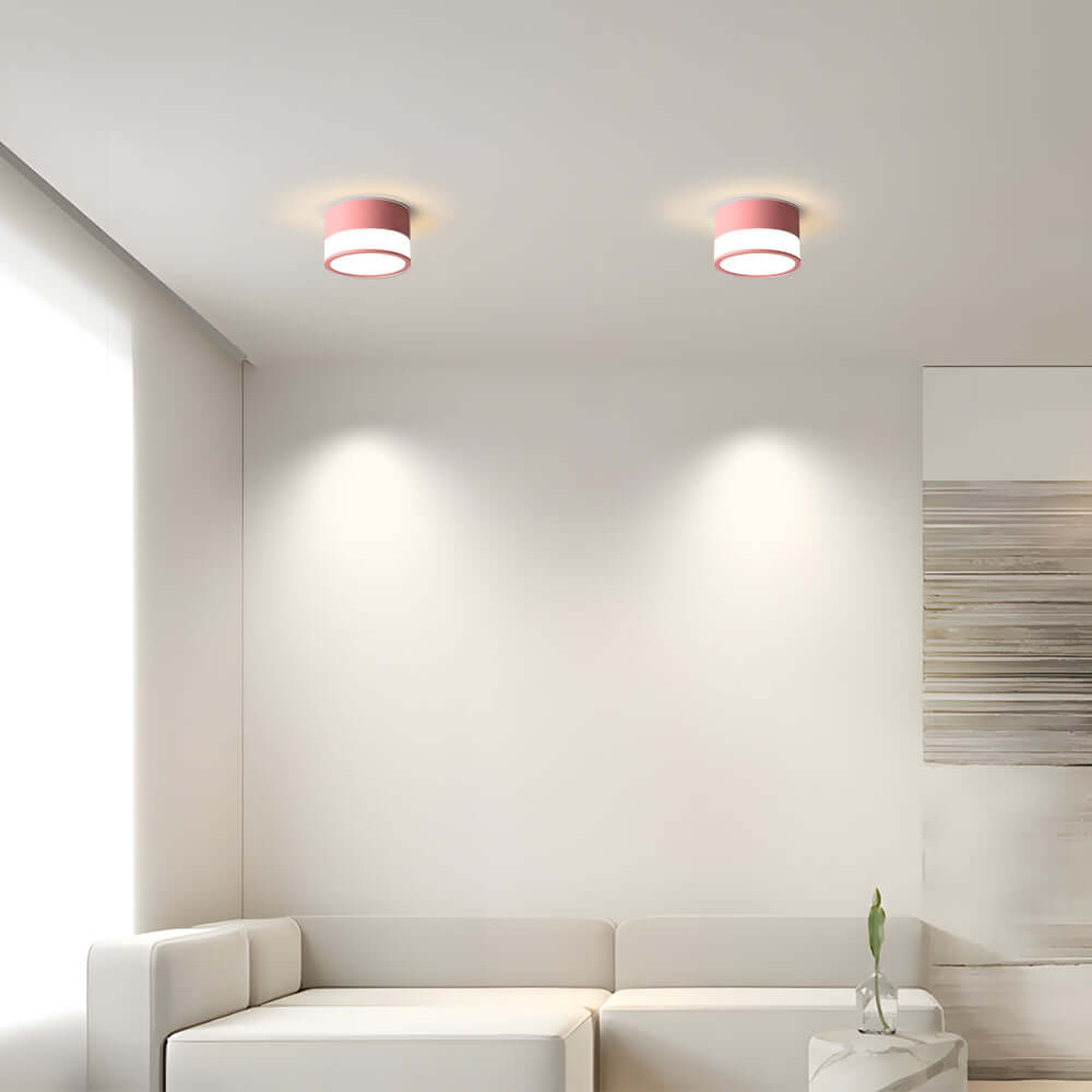 Upgrade your home lighting with this modern minimalist round downlight, a sleek flush mount LED fixture that delivers energy-efficient brightness for any contemporary interior.
