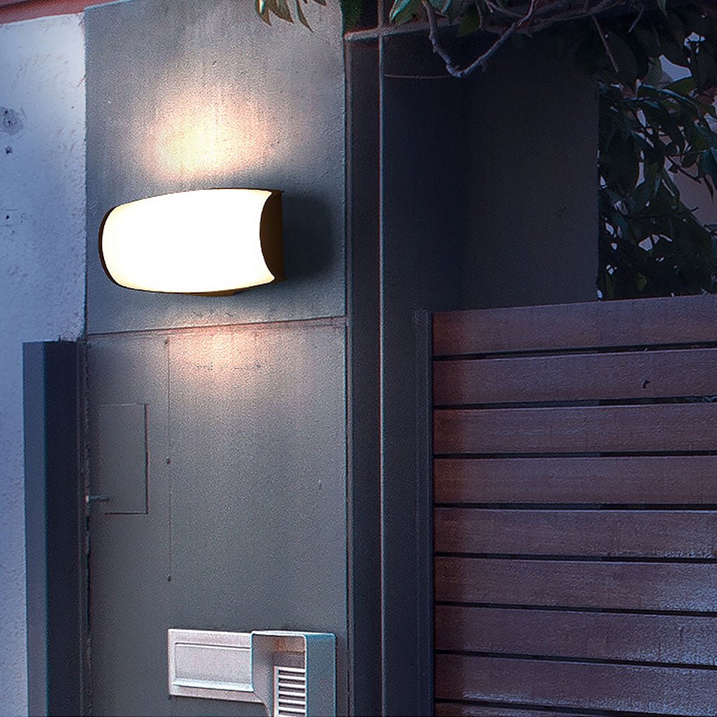 Unique Double - layer Lampshade Waterproof Outdoor LED Wall Lamp for Villa Courtyard Balcony