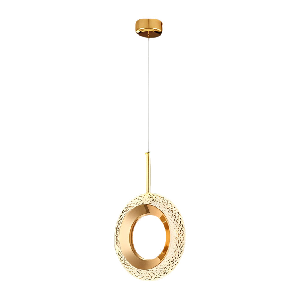 Single unique pendant light product image isolated on white background.