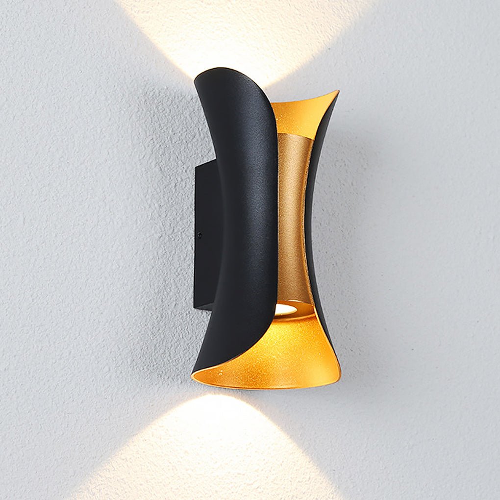 Up down lighting wall lights dual head arc wall lamp combines function and style for contemporary home lighting.