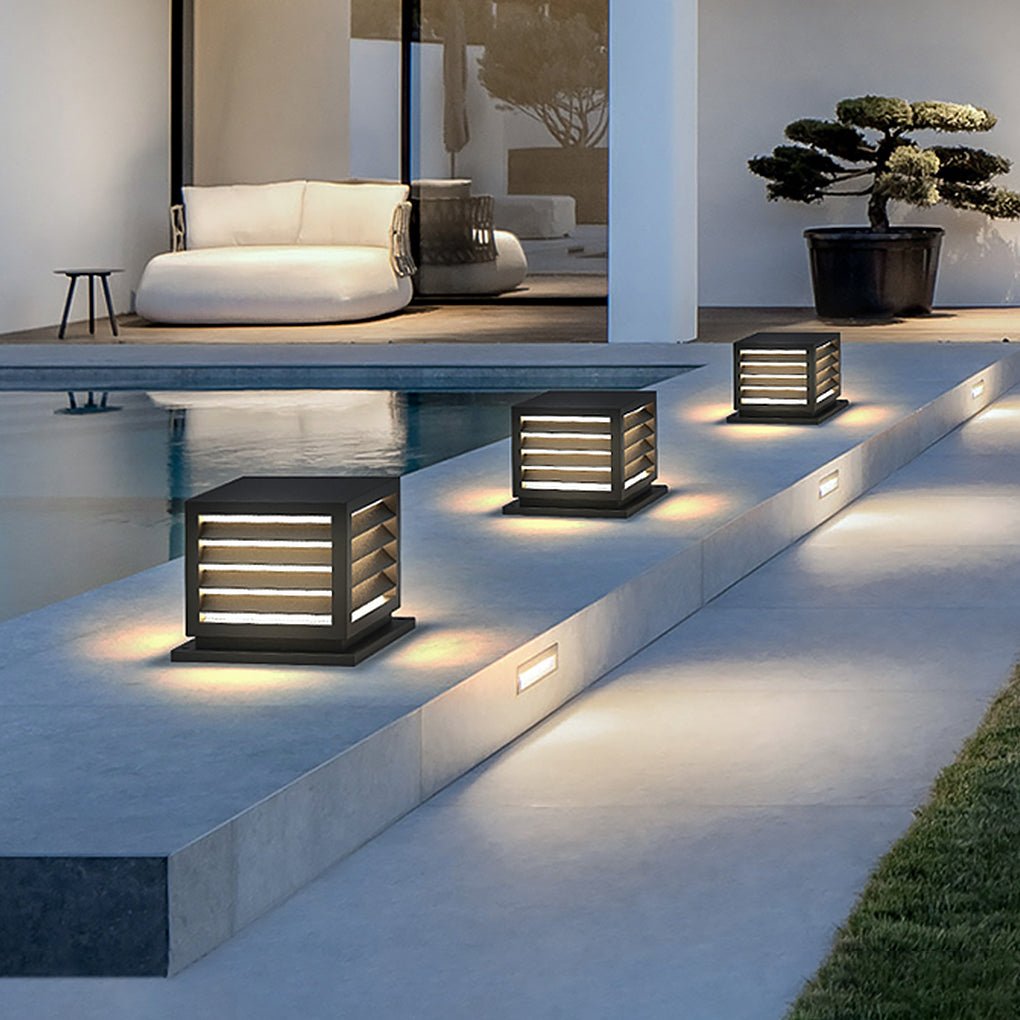 Decorate pathways and gardens with home pillar light outdoor waterproof LED decorative light, energy-efficient and bright.