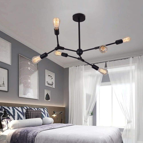 9 - light LED Irregular Design Metal Nordic Chandeliers Pendant Lights
