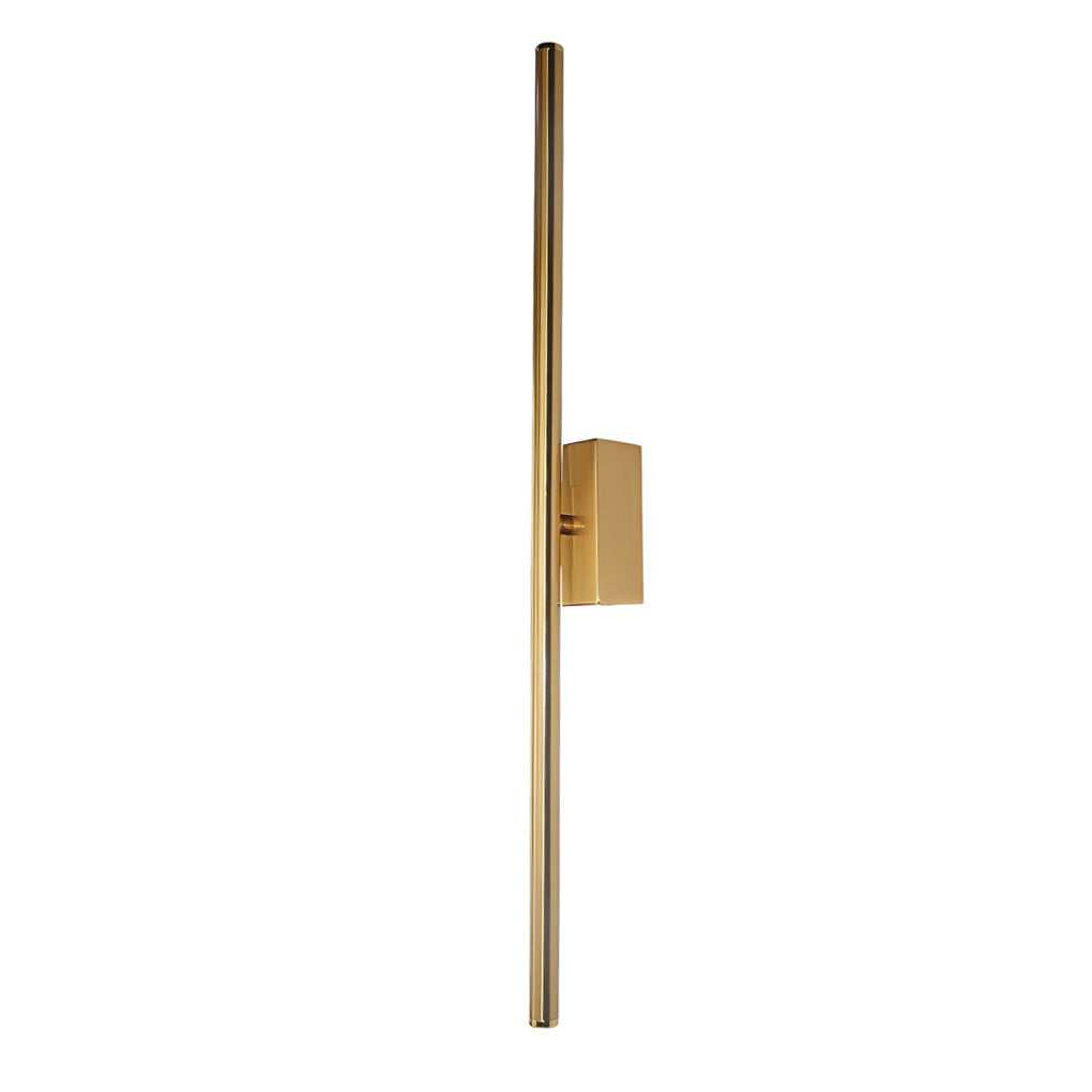 Vertical wall lights with close-up of the angular design and texture.