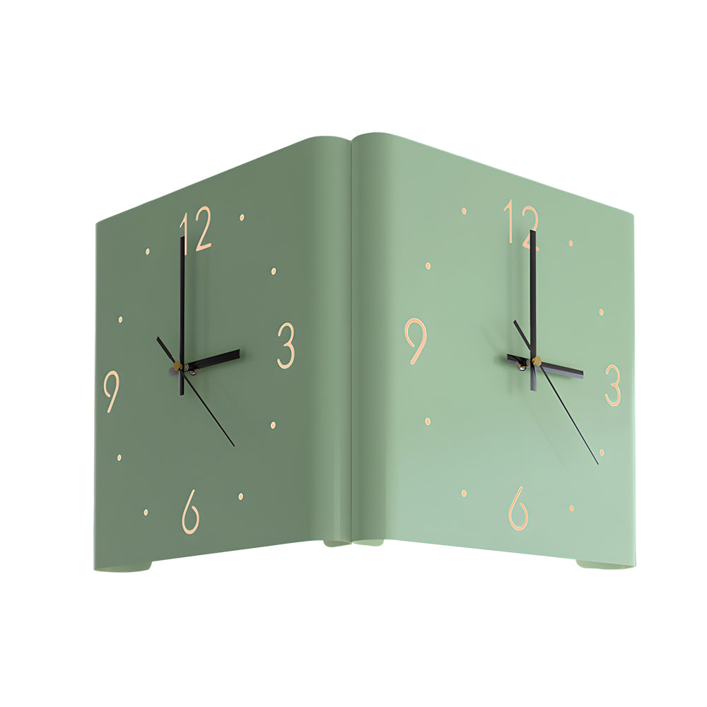 Wall clock lamp product display showing clean design and lighting