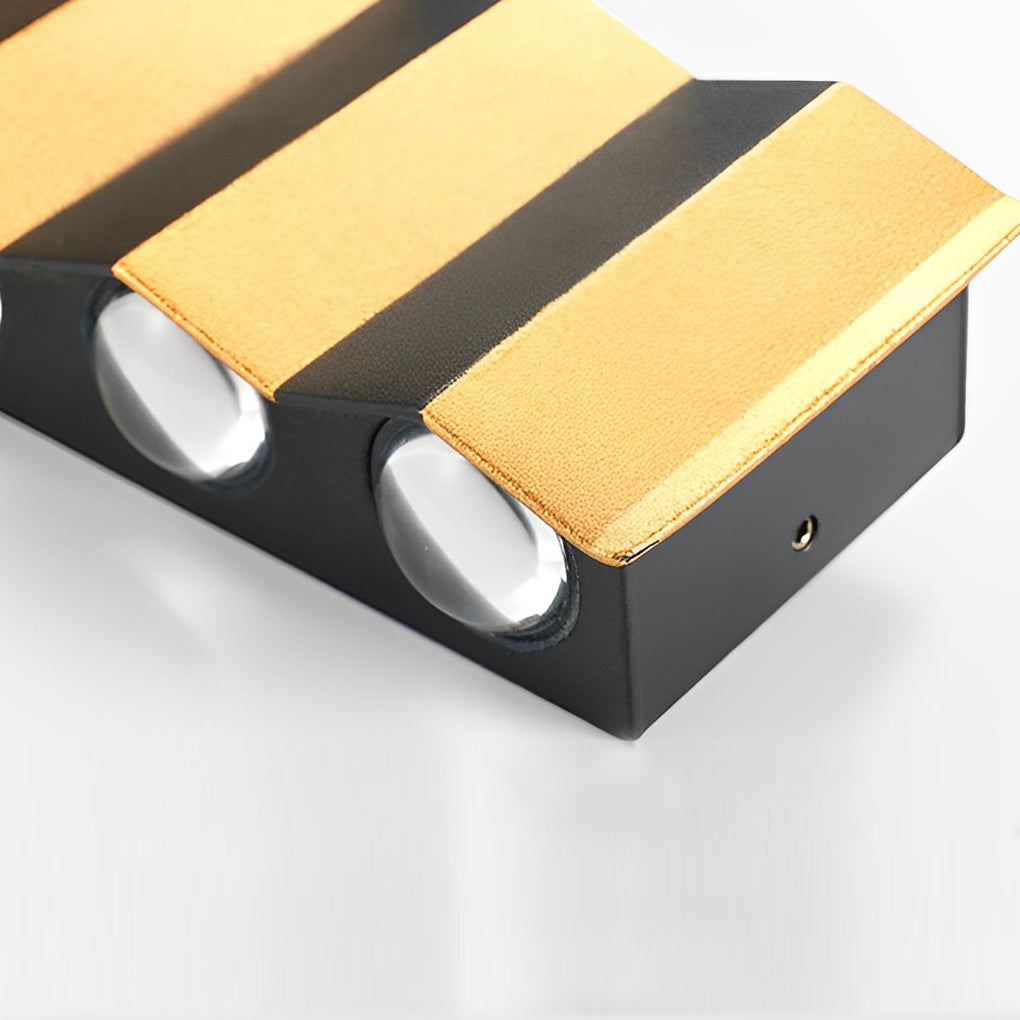Wall sconce up-down light displayed on a white background, showcasing modern design.