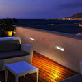 Deck lights for steps showcasing warm LED lighting in modern residential stair application