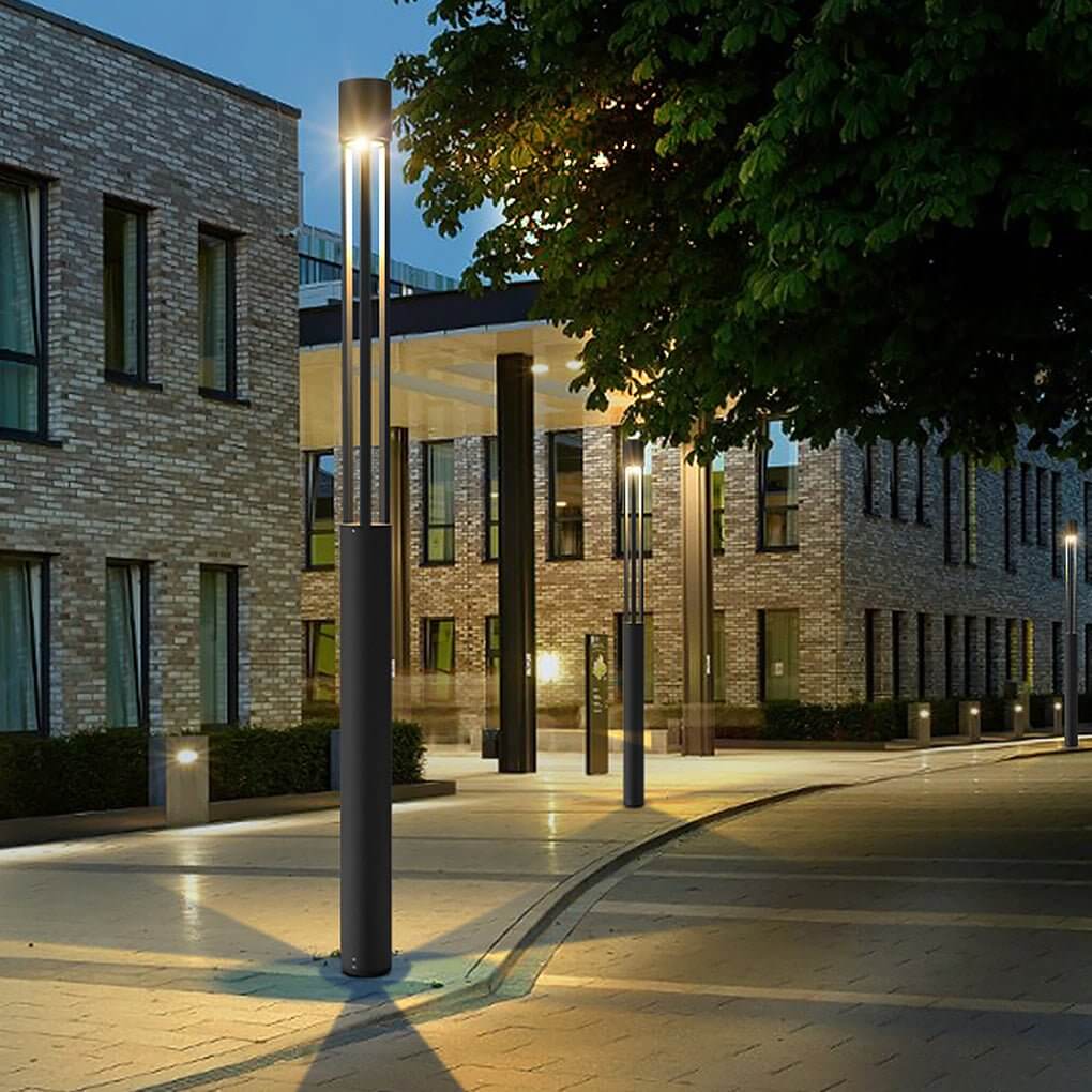 COB 30W LED Bollard Light Modern Open Fixture for Elegant Landscape Lighting