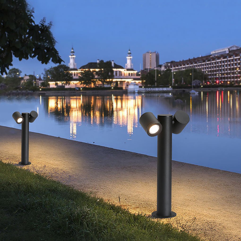 Flexi - Glow Dual - Head Rotatable Outdoor Lawn Light for Modern Landscapes