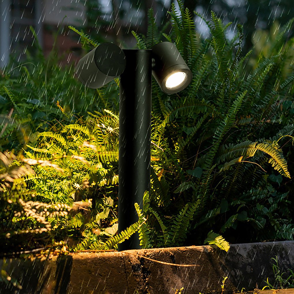 Flexi - Glow Dual - Head Rotatable Outdoor Lawn Light for Modern Landscapes